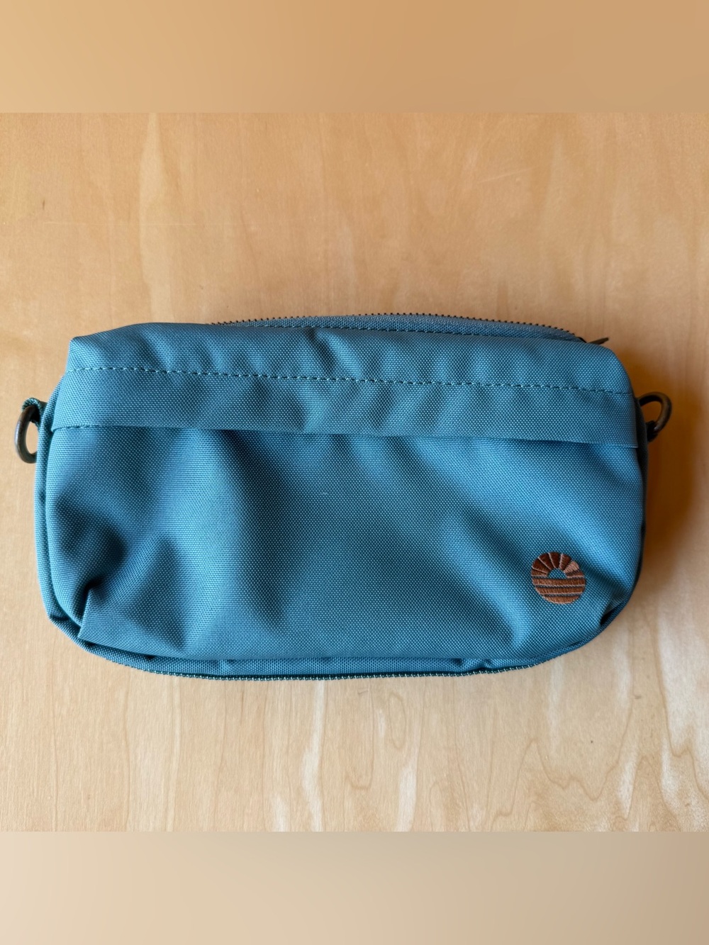 Everyday Aspen Crossbody Pouch with Subtle Sunburst Accent
